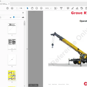 Manitowoc Grove RT540E Operator Manual - PDF DOWNLOAD