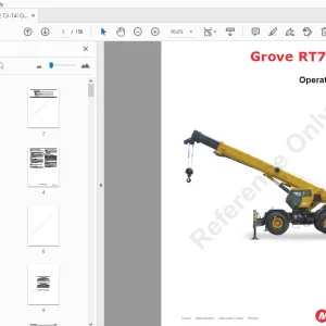 Manitowoc Grove RT765E-2 Operator Manual 516-04 - PDF DOWNLOAD
