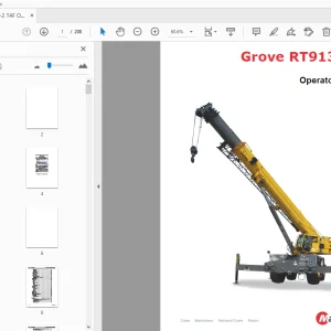 Manitowoc Grove RT9130E-2 Operator Manual - PDF DOWNLOAD