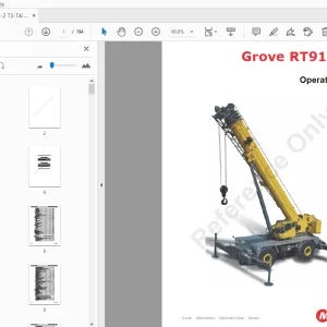 Manitowoc Grove RT9130E-2 Operator Manual - PDF DOWNLOAD