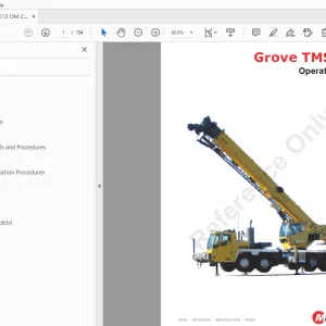Manitowoc Grove TMS700E Operator Manual - PDF