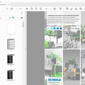Merlo Telescopic Handlers 2011 Attachments CAT11-01 - PDF