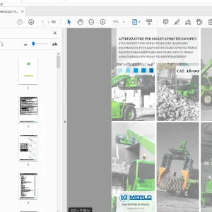 Merlo Telescopic Handlers 2016 Attachments CAT16-00 - PDF