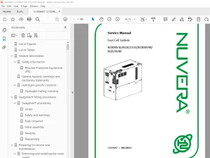 Nuvera N1800V36 N1821V36 N1800V48 N1824V48 Fuel Cell System Service Manual PDF