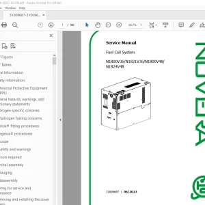 Nuvera N1800V36 N1821V36 N1800V48 N1824V48 Fuel Cell System Service Manual PDF