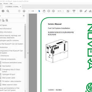 Nuvera N1800V36 N1821V36 N1800V48 N1824V48 Fuel Cell System Service Manual 2021 PDF