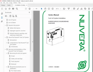 Nuvera N1800V36 N1821V36 N1800V48 N1824V48 Fuel Cell System Service Manual 2023 PDF