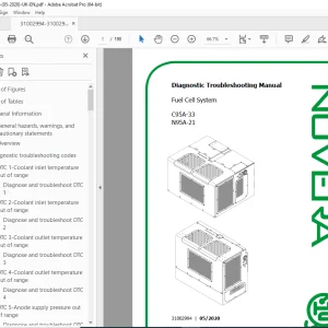 Nuvera C95A-33 N95A-21 Fuel Cell System Diagnostic Troubleshooting Manual PDF