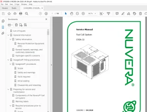 Nuvera® Fuel Cell System C95A-33 Service Manual - PDF DOWNLOAD