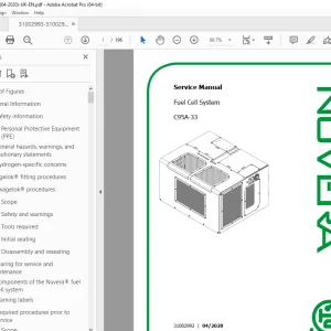 Nuvera® Fuel Cell System C95A-33 Service Manual - PDF DOWNLOAD