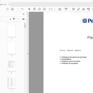 Perkins Engine 1104D-44T Parts Manual NL75022 - PDF DOWNLOAD