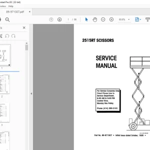SIMON 2515RT SCISSORS SERVICE MANUAL - PDF DOWNLOAD