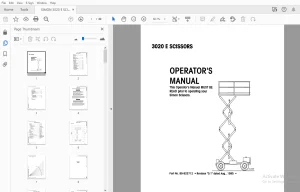 SIMON 3020 E SCISSORS OPERATOR'S MANUAL 89-923712 - PDF