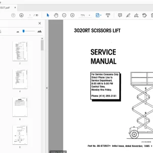 SIMON 3020RT SCISSORS LIFT SERVICE MANUAL 89-973507 - PDF DOWNLOAD