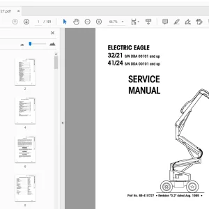 SIMON 32/21 41/24 ELECTRIC EAGLE SERVICE MANUAL 89-410727 - PDF