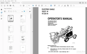 SIMON 32/21 N 41/24 N ELECTRIC EAGLE OPERATOR'S MANUAL - PDF