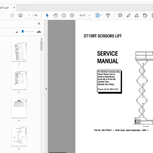 SIMON 3715RT SCISSORS LIFT SERVICE MANUAL 89-975507 - PDF DOWNLOAD