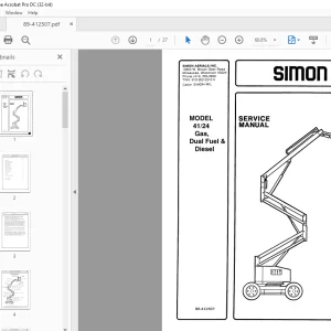 SIMON 41/24 Gas Dual Fuel& Diesel SERVICE MANUAL - PDF DOWNLOAD