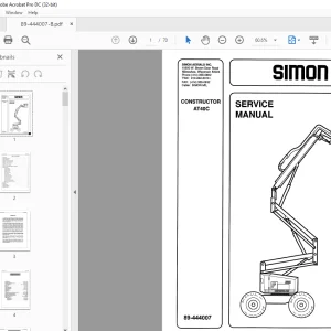 SIMON CONSTRUCTOR AT40C SERVICE MANUAL - PDF DOWNLOAD