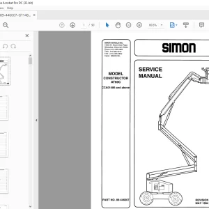 SIMON CONSTRUCTOR AT60C SERVICE MANUAL - PDF DOWNLOAD