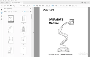 SIMON EAGLE 41/24E OPERATOR'S MANUAL 89-412772 - PDF