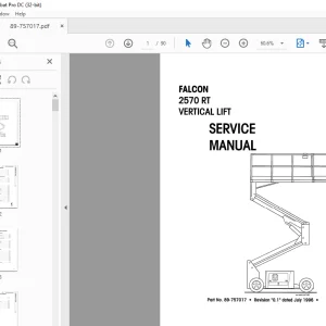 SIMON FALCON 2570 RT VERTICAL LIFT SERVICE MANUAL