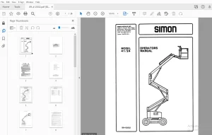 SIMON MODEL 41/24 OPERATORS MANUAL 89-412002 - PDF