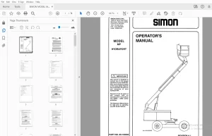 SIMON MODEL MP HYDRAPORT OPERATOR'S MANUAL 89-100202 - PDF DOWNLOAD