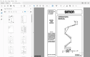 SIMON MODEL RZB SERIES OPERATOR'S MANUAL 89-470002 - PDF