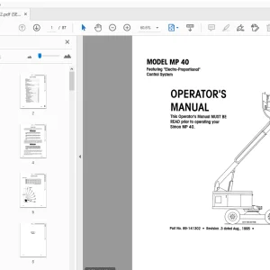 SIMON MP 40 ELECTRO-PROPORTIONAL OPERATOR'S MANUAL - PDF