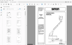 SIMON MP ELECTRO-PROPORTIONAL OPERATOR'S MANUAL 89-100302 - PDF