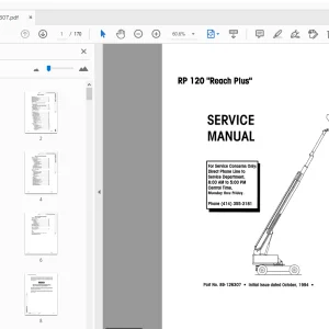 SIMON RP 120 REACH PLUS SERVICE MANUAL 89-126307 - PDF DOWNLOAD