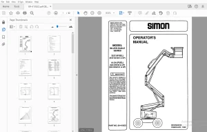 SIMON SILVER EAGLE SERIES 32/21 41/24 (FUEL) OPERATOR'S MANUAL - PDF