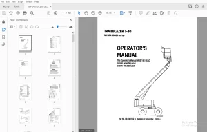 SIMON TRAILBLAZER T-40 OPERATOR'S MANUAL 89-240102 - PDF DOWNLOAD