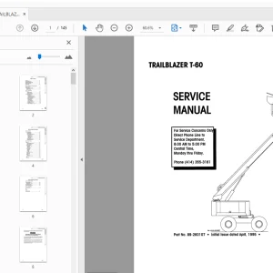 SIMON TRAILBLAZER T-60 SERVICE MANUAL 89-260107 - PDF DOWNLOAD