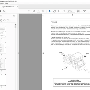 Sakai SW774 Series Vibrating Roller Operation Manual - PDF DOWNLOAD
