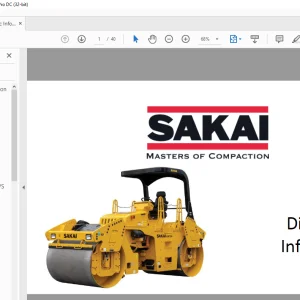 Sakai VIBRATING Roller 774 Diagnostic Information Manual - PDF DOWNLOAD