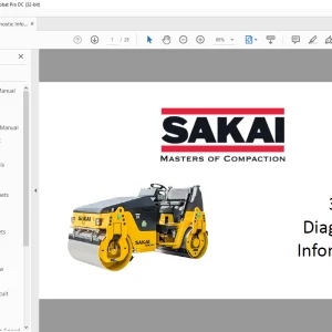 Sakai Vibrating Roller 354 Diagnostic Information MANUAL