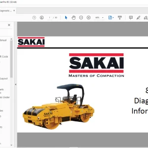Sakai Vibrating Roller 884 Diagnostic Information MANUAL - PDF DOWNLOAD