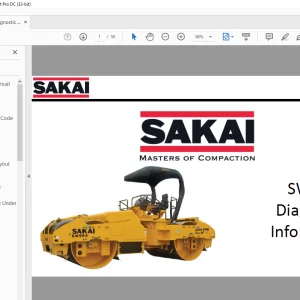 Sakai Vibrating Roller SW994 Diagnostic Information Manual - PDF DOWNLOAD