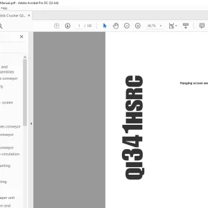 Sandvik Crusher QI341HSRC Parts Manual - PDF DOWNLOAD