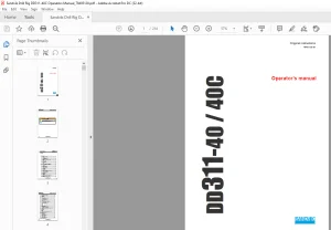 Sandvik Drill Rig DD311-40C Operators Manual_78495128 - PDF DOWNLOAD