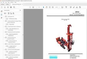 Sandvik Drill Rig DR560 MANUAL DE MANTENIMIENTO PDF