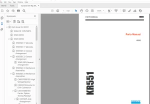 Sandvik Drill Rig KR551 Parts Manual_2120153  - PDF DOWNLOAD