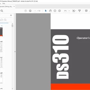 Sandvik Drilling Hydraulics DS310 Operators Manual_78494307 -PDF DOWNLOAD