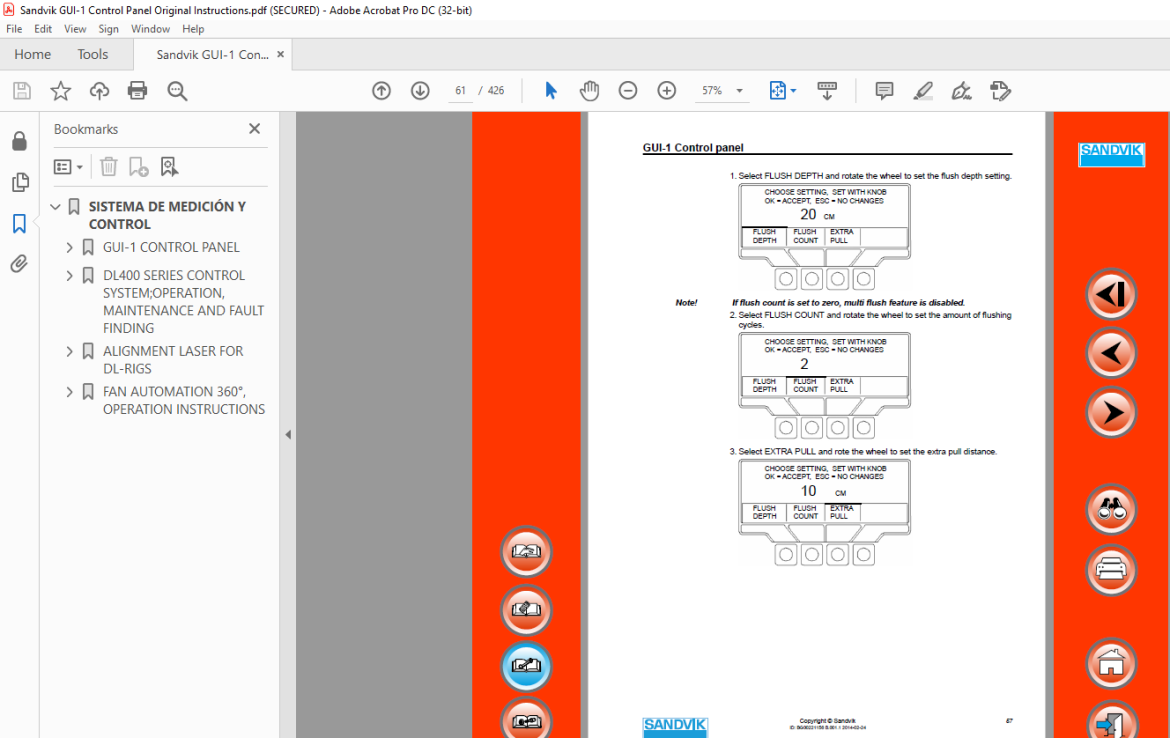 Sandvik GUI-1 Control Panel Instructions Manual - PDF DOWNLOAD ...