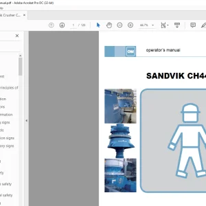 Sandvik Mining CH440 Operators Manual - PDF DOWNLOAD