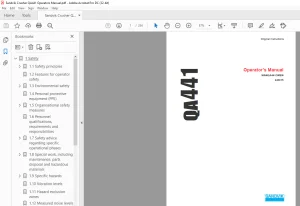Sandvik Mining QA441 Operators Manual - PDF DOWNLOAD