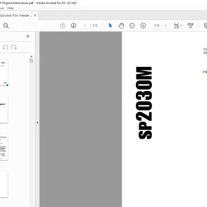 Sandvik Pan Feeders SP2030M Original Instructions Manual - PDF DOWNLOAD