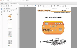 Sandvik Tamrock THC560 Axera 5 Maintenance Manual - PDF DOWNLOAD
